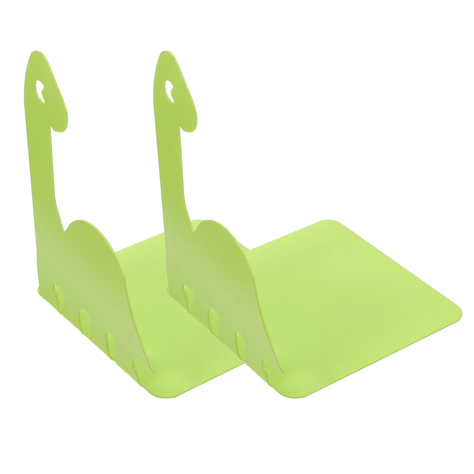 Metal Bookends Dinosaur 6x5inch Book Holder Stand Desktop Storage Rack Desk Divider Book Stopper for Shelves Kids File Organiser