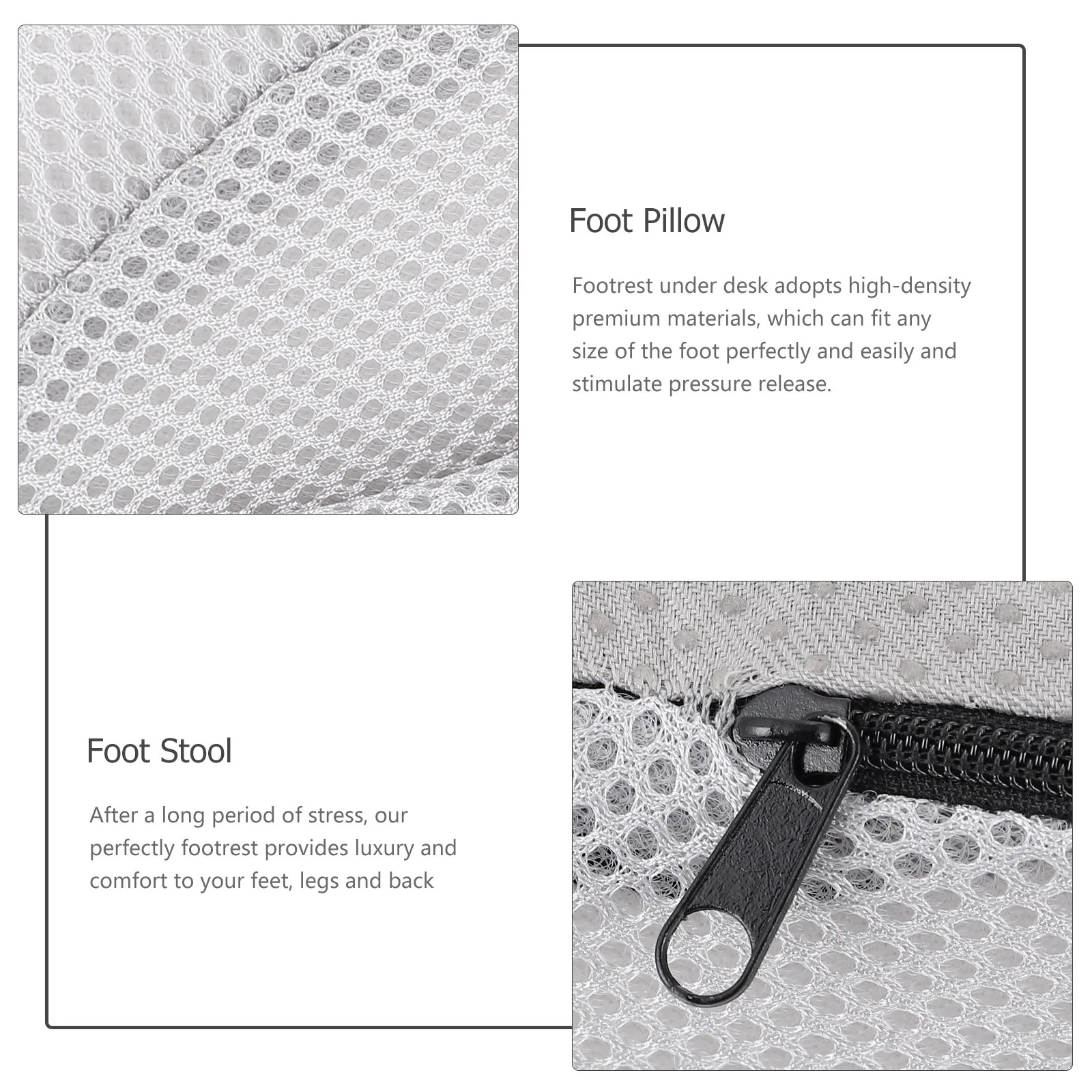 

Footrest Under Desk High-Density Sponge Foot Rest Pad Ergonomic Foot Pillow For Office Computer Desk Leg Support Cramp Relief