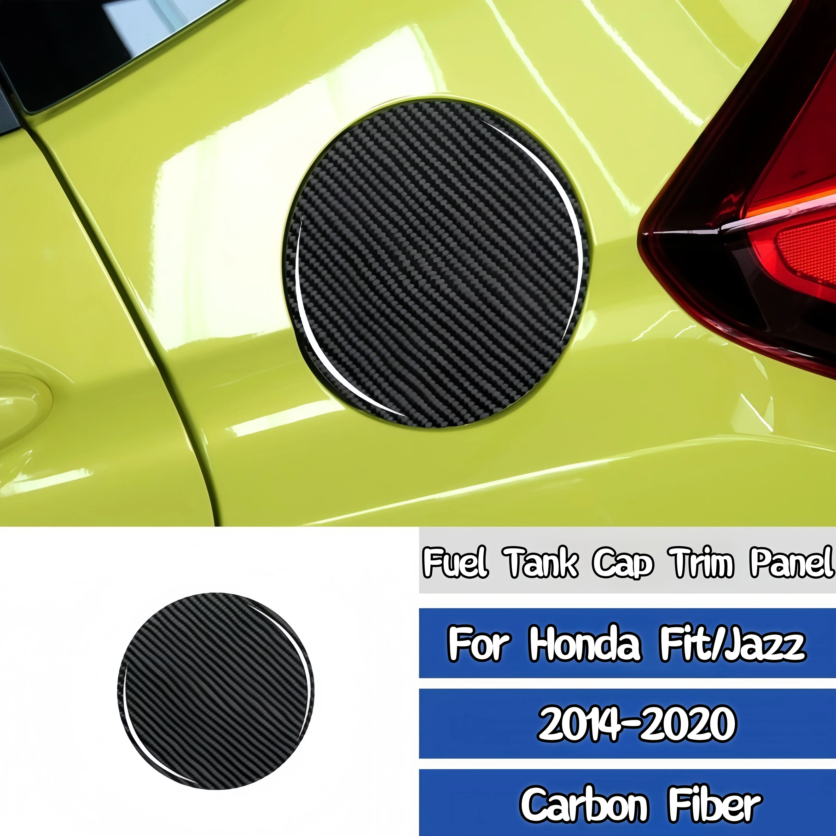 

Для Honda Fit/Jazz 2014-2018 углеродное волокно, крышка топливного бака автомобиля, украшение панели, комплекты кузова Caver, наклейка, внешние аксессуары
