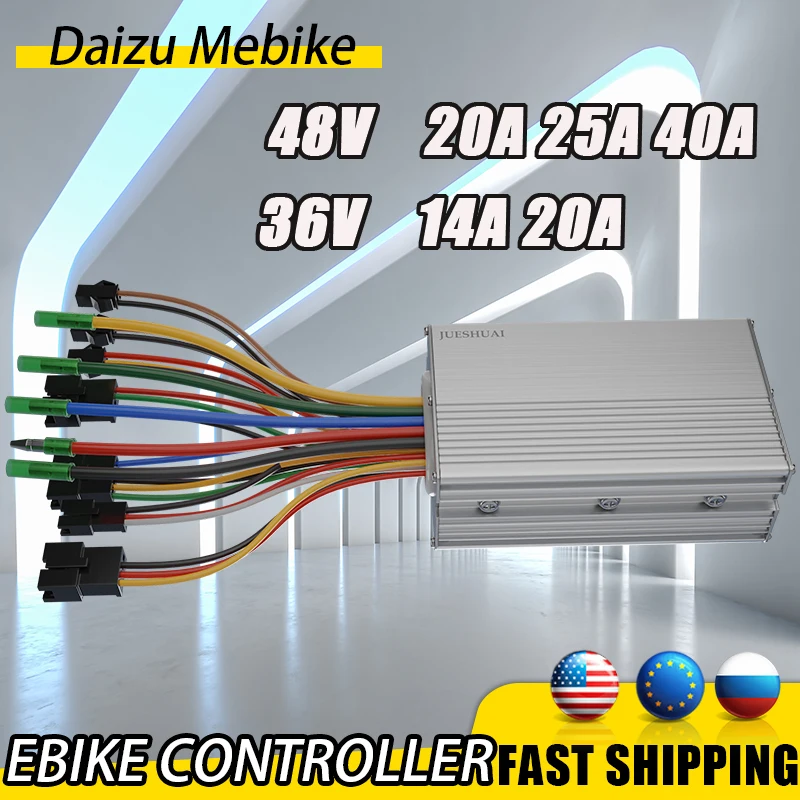 

Контроллер электрического велосипеда 36 В 48 В 14 А 20 А 25 А 40 А для мощности двигателя 250 Вт 350 Вт 500 Вт 1000 Вт 1500 Вт 2000 Вт Контроллер постоянного тока Запчасти для электровелосипеда ЖК-дисплей