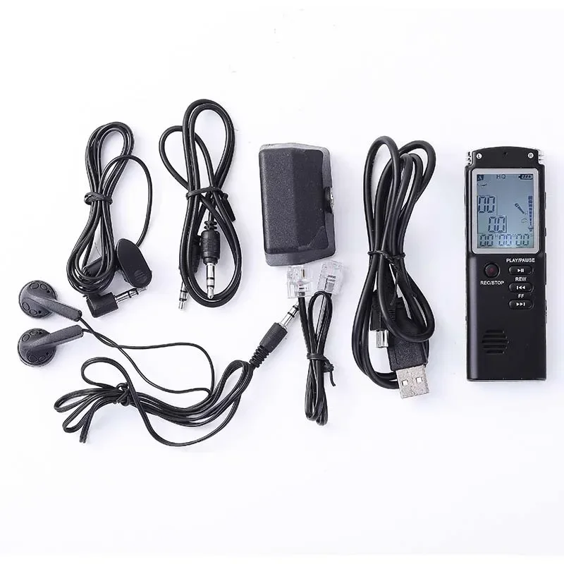 16GB/32GB/64GB Voice Recorder USB Professional 96h Dictaphone Noise Reduction Digital Audio Voice Recording with WAV,MP3 Player