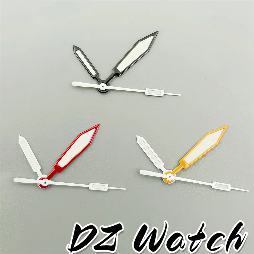 Dz Uhrzeiger schwarz weiß rot orange Zeiger mit c3 grün leuchtend für nh35 Automatik werk Uhr modifizierte Zubehörteile