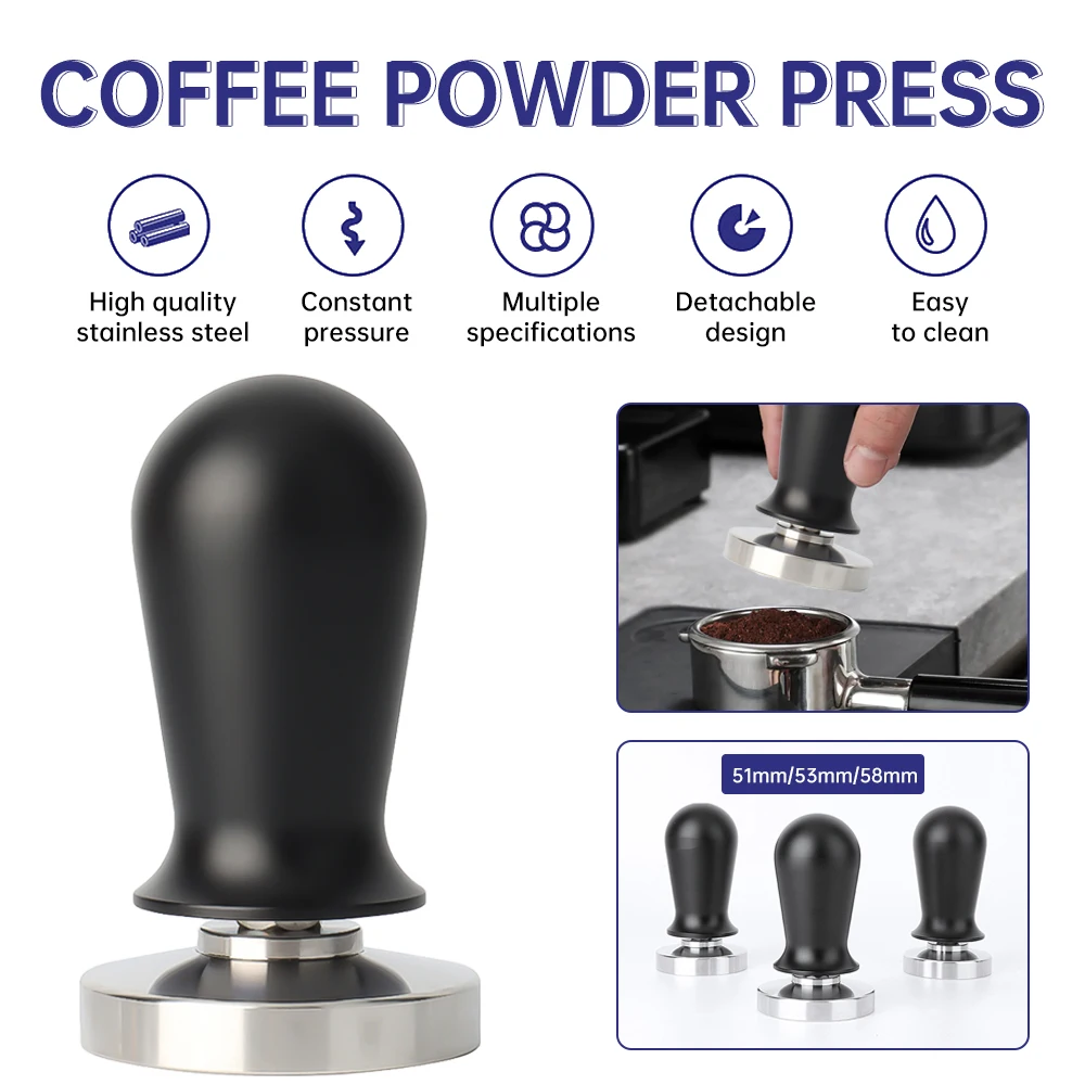 

51mm 53mm 58mm Espresso Tamper Barista Coffee Tamper Constant Tamper Coffee Machine Spring Loaded Tampe Coffeeware Accessories