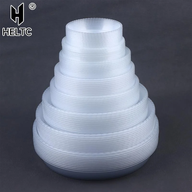 10pcs New Round Flower Pot Tray Clear Desktop Plant Saucer Plastic Trash Storage Flower Pot Base Home