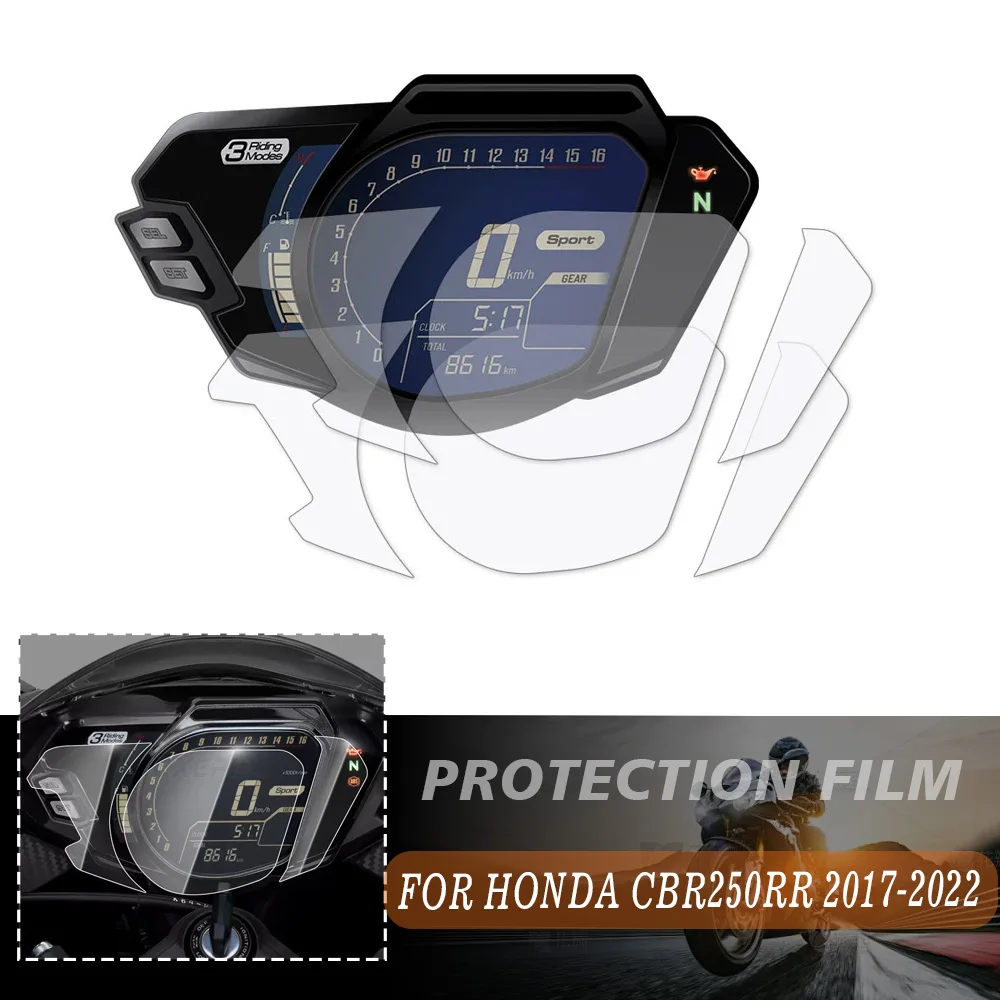 CBR 250RR Motorcycle Cluster Scratch Protection Film Screen Protector For Honda CBR250RR CBR 250 RR  2017 2018 2019 2020