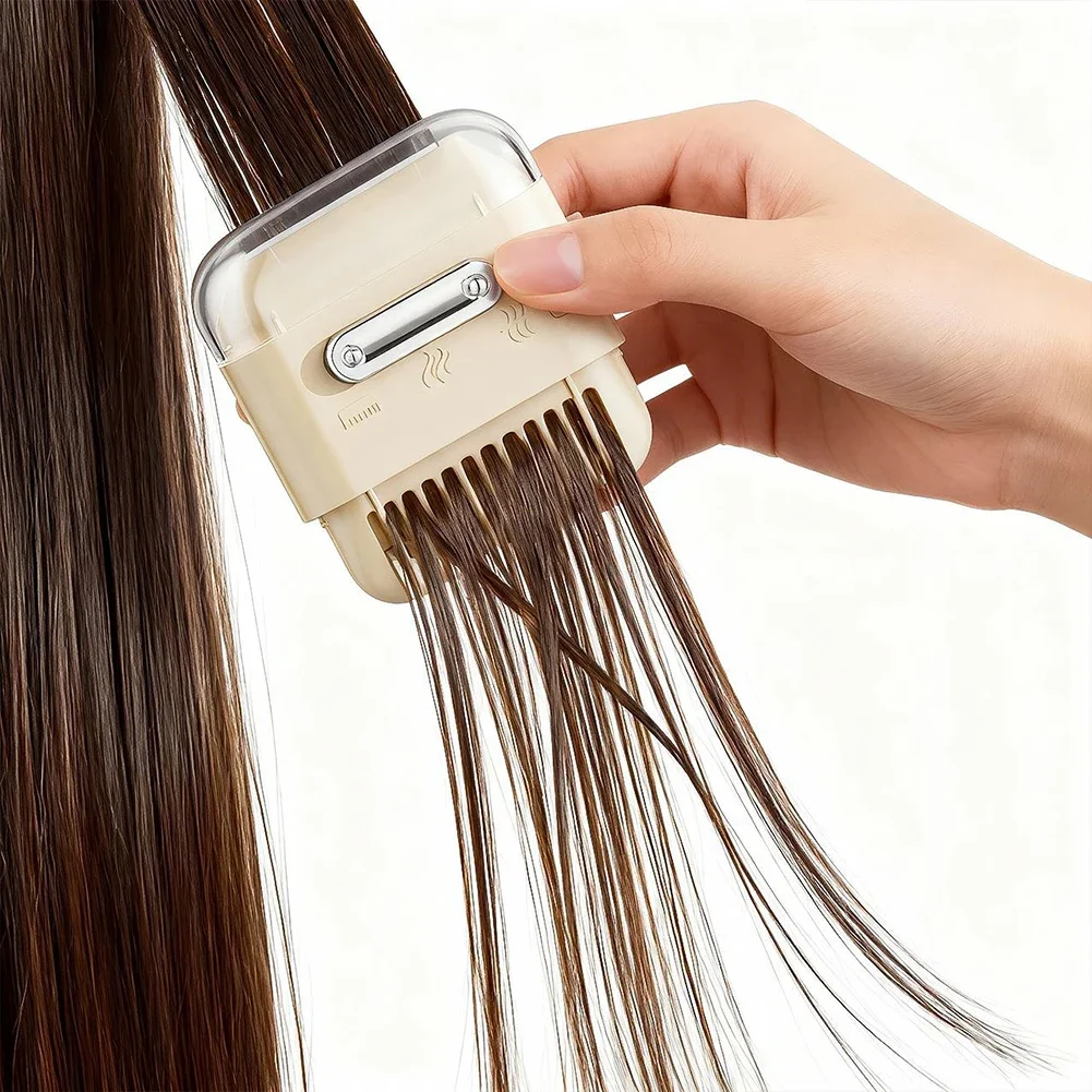 Double Head Multi-function 5-in-1 Manual Hair Trimmer Comb Bang Thinning Remover for Salon and Home Styling