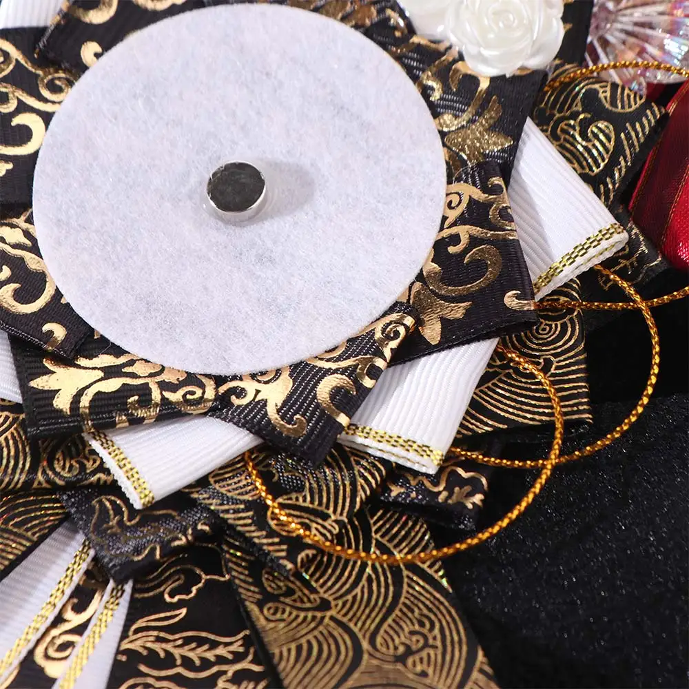 

Cosplay Decorate Anime Badge Holder Oblique Tail Ribbon Flower Fill Ita Bags Decoration Tray Pin Protector Plastic