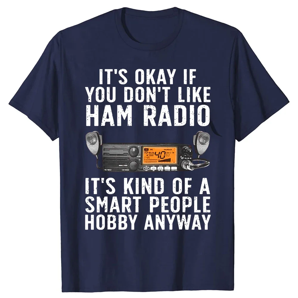 Ham Radio Art For Men Amateur Radio Ham Operator  T Shirts Summer Cotton Streetwear Short Sleeve Birthday Gifts Round Neck new