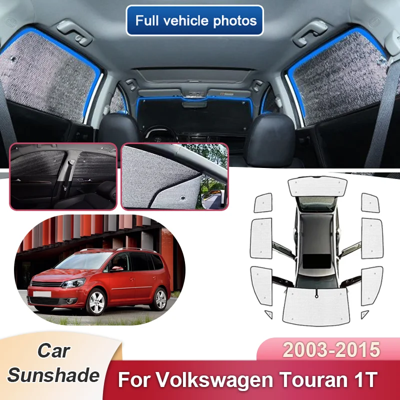 

Car Sunshades For Volkswagen VW Touran 1T 2003-2015 Full Cover Windshield Window Visors Anti UV Protection Sunshade Accessories