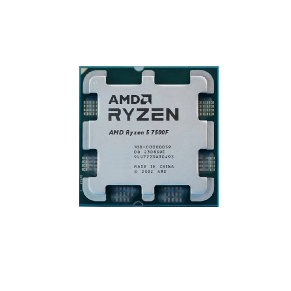 Novo processador de cpu em massa ryzen 5 7500f R5-7500F 3.7ghz 6 núcleos e 12 threads 5nm l3 = 32m 100- 000000597 Soquete AM5 Sem Cooler