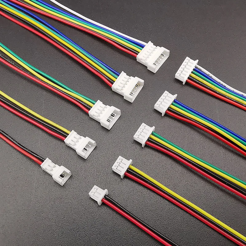 5/10 Pairs JST 1.25 Male Female Wire Connector Pitch 1.25mm 2P/3/4/5/6 Pin JST Plug Jack Terminal Cable Connector Length 10CM