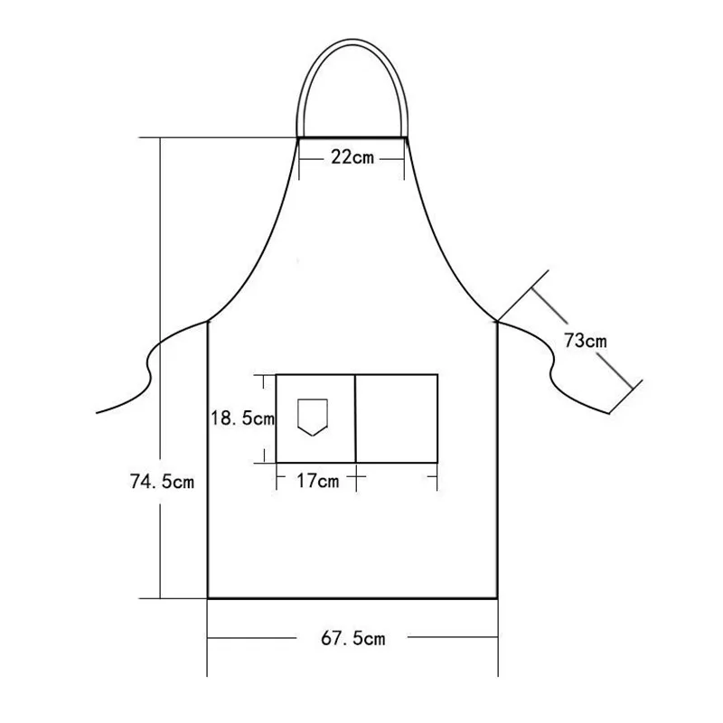 Fashion Canvas Kitchen Aprons For Woman Men Chef Work Apron For Grill Restaurant Bar Shop Cafes Beauty Nails Studios Uniform