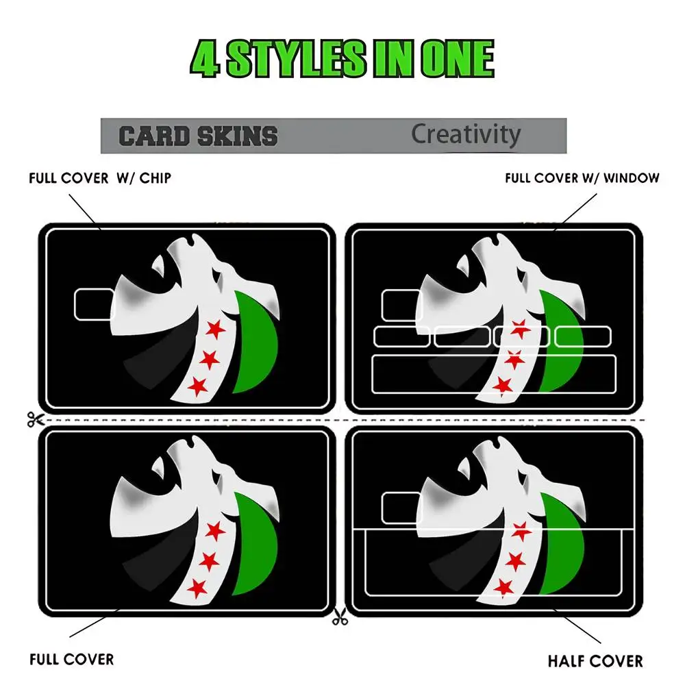 Syrian Syria Flag  Sticker Film Tape Skin for Credit Card Debit Card Cartoon Waterproof Stickers Small Chip