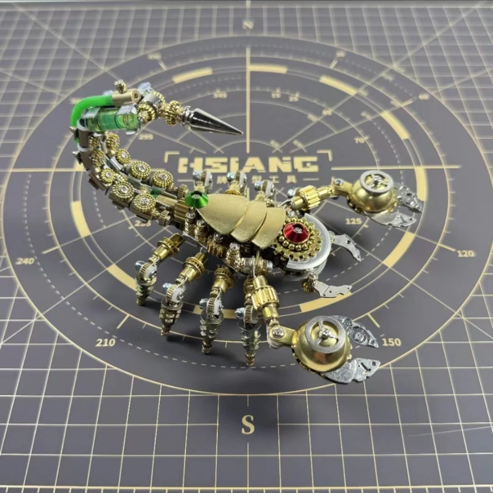 DIY Metal Scorpion Assembly Kit, Steampunk Mechanical Insect Sculpture, Creative Craft Gift for Men and Adults, Desk Home Decor