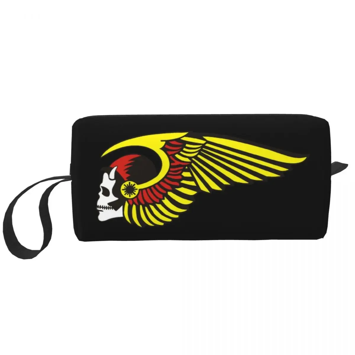 Brotherhood Motorcycle Club Race Makeup Bag Large Cosmetic Bag for Men Women Hellsangels Toiletry Bag Dopp Kit