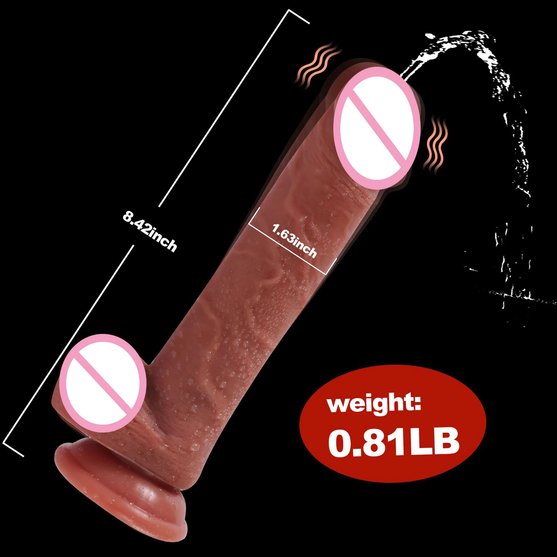 8.42 Inch Remote Control G-spot Vabration Dildo Realistic Water Spray Penis for Women Pleasure Adult Masturbation Sex Toys