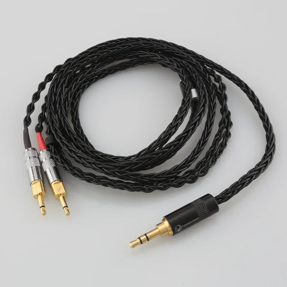 Upgrade 4.4mm/2.5mm Balance Audio Cable for Sennheise HD700 Headphone Headse 8 Shares Single Copper Plated Silver Line