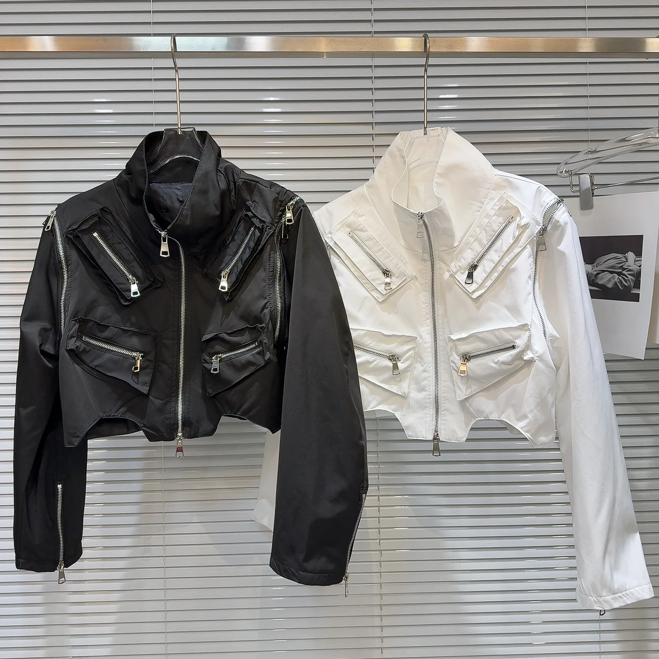 Lente 2026 Trendy ort Jaet Dames Metalen Rits met Ontwerp Cool Sweet Hot Girl Schuin Mechanisch Sle Recht...