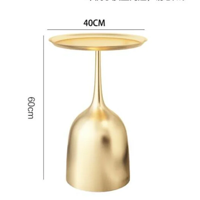 Скандинавский простой креативный Маленький журнальный столик для гостиной, Диванный круглый прикроватный мраморный угловой стол золотого цвета