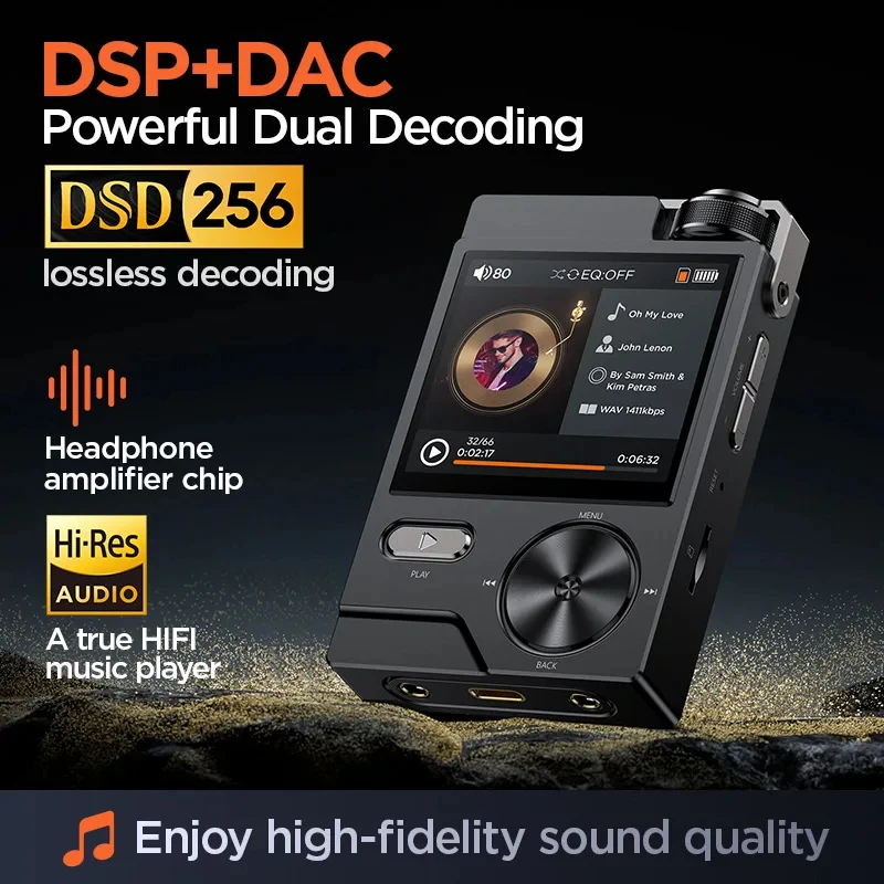 

Mastering-level HIFI Lossless DSD256 Player High Quality Lossless Audio HiFi MP3 Portable Walkman Portable Walkman