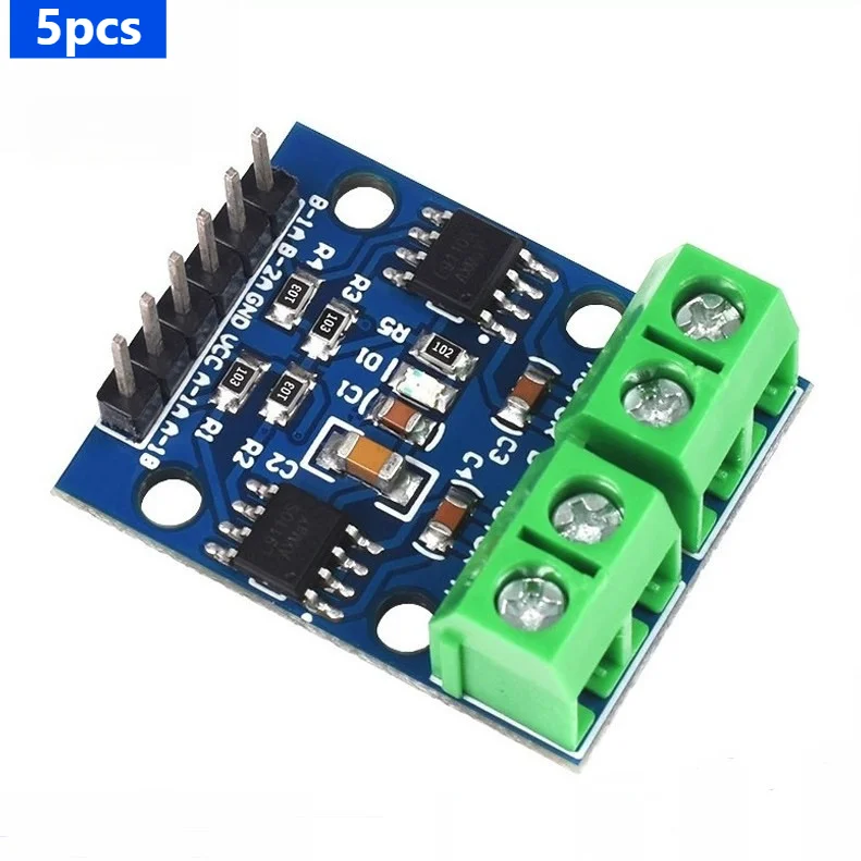 5pcs L9110S Motor Driver Board H-Bridge Dual DC Stepper Motor 4-Wire 2-Phase Drive Module for Arduino