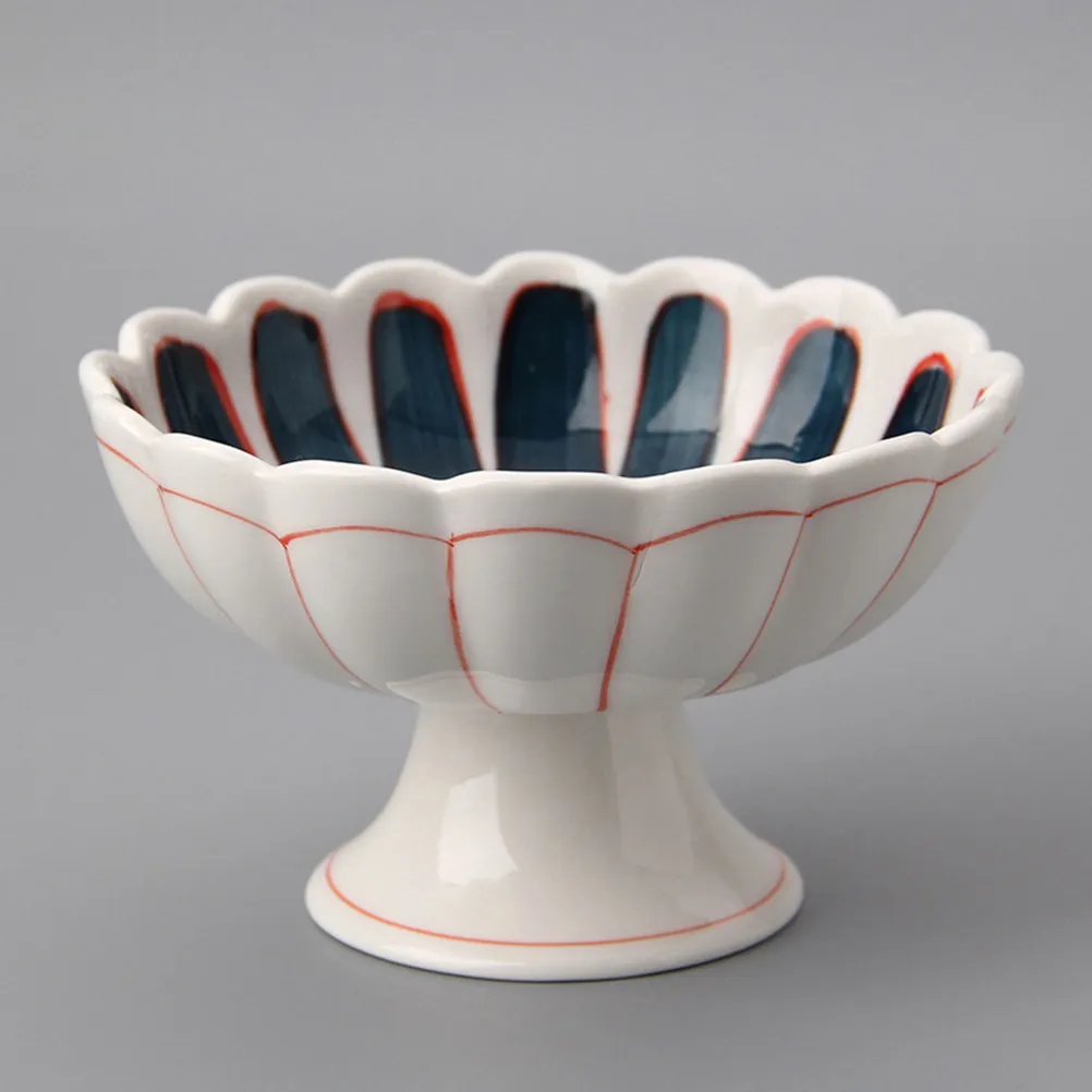 

1 шт. Премиальная керамическая чаша в форме хризантемы, тонкая работа, высокое качество, можно мыть в посудомоечной машине, для десертов, фруктов, для всей семьи