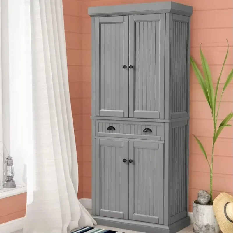 

#x 72"' Tall kitchen pantry cabinet with Doors and Drawer floor Storage Cabinet with Adjustable Shelves Kitchen Cabinets