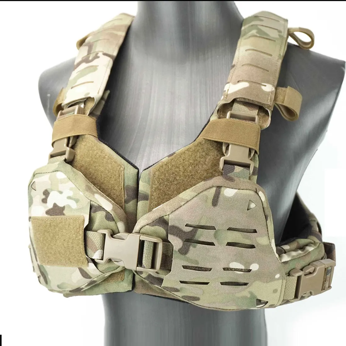 

Tactical Vest Sexy Bikini Armour For Woman Tactics Accessories - Camouflage Black Green (MC / BK / RG ) S