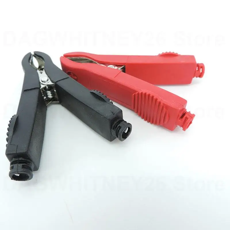 35A 76mm Alligator Crocodile Clips plug Probe Test lead Connector Electrical Connection car Battery Terminal Insulated U26