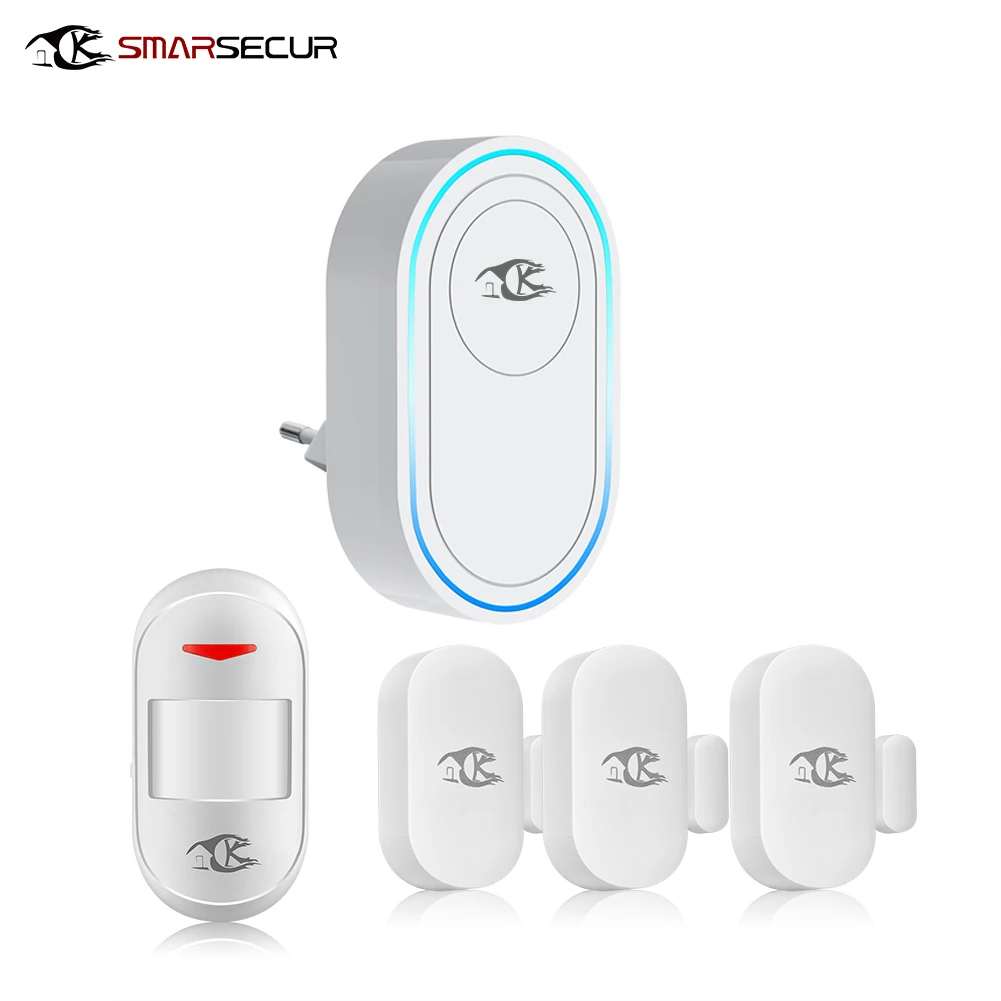 Wireless Siren 433MHz strobe siren Alarm 110dB Light Siren Doorbell PIR motion detector For Home Security Burglar Alarm System