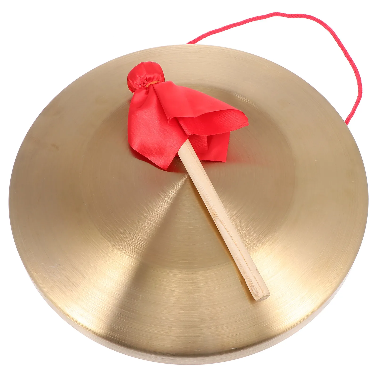 Large Handmade Copper Gong Durable Sturdy Percussion Instrument Clear Sound With Hammer Chinese Traditional Opera Cymbal For