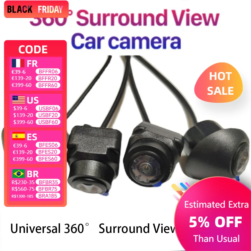 360camera for car Built-in 360° surround view function with 360view APP  The 12-pin corner plug on the back of the Android radio