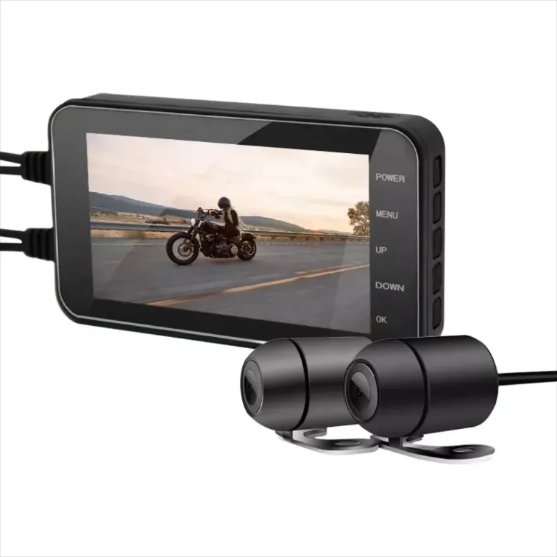 HD1080P 4.0-inch motorcycle dash cam waterproof 140 degree wide-angle camera with WiFi function