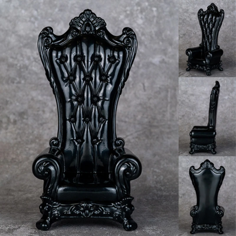 1:12 European Royal Sofa Throne Diorama Scene Accessories SHF Figma Compatible 6 Inch Mezco OB11 Action Figure Display
