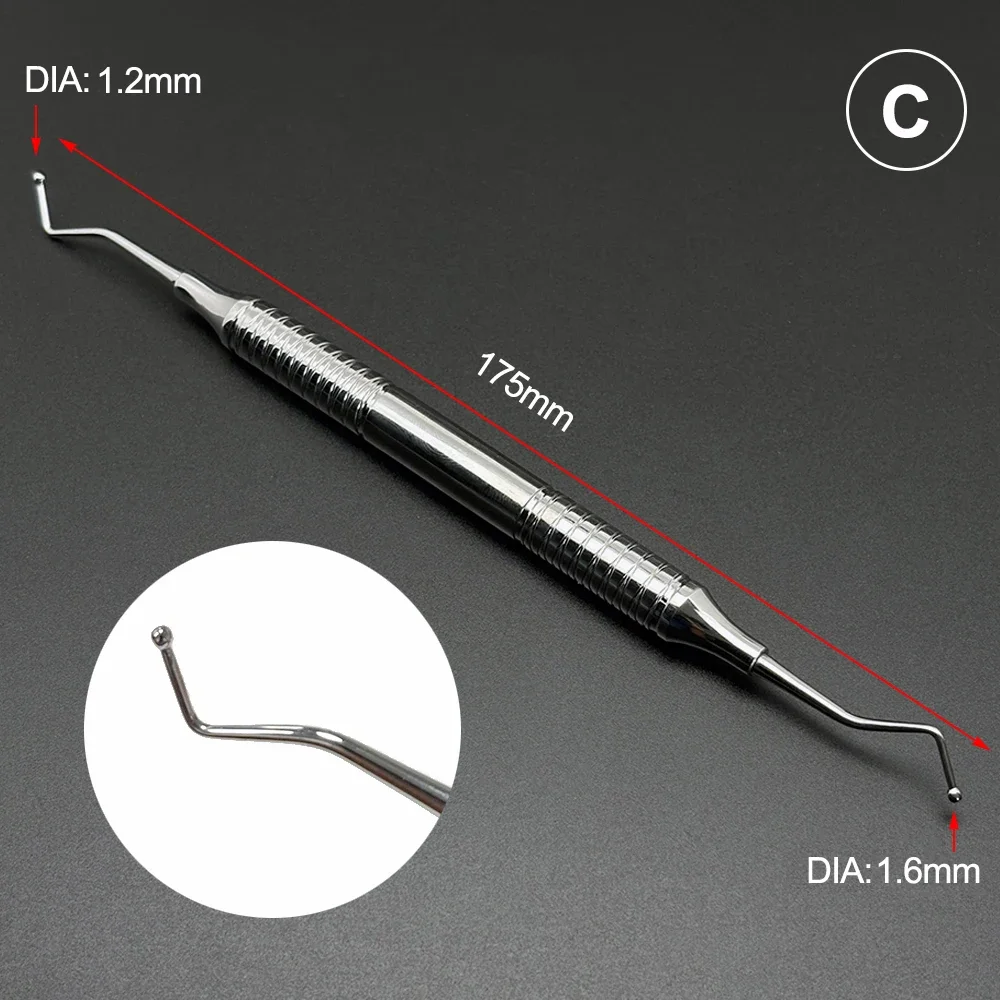 Double Ended Stainless Steel Dental Spatula for Composite Placement Precision Restoration Reusable Restorative Instrument