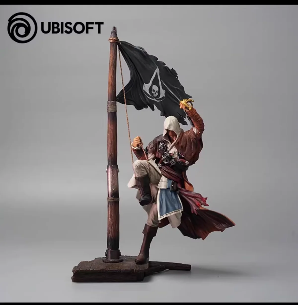Figura Original UBISOFT a Escala 1/6 de Edward James Kenway ‌   Figura del Capitán Black Flag, Estatua de Soldado, Figura Coleccionable