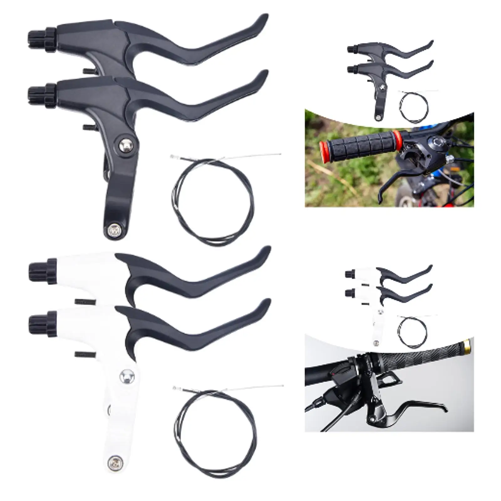 

Аксессуары для велосипедных тормозов, ручка, велосипедный тормозной рычаг с тормозным тросом для складных велосипедов, шоссейных велосипедов, запасные части для большинства велосипедов