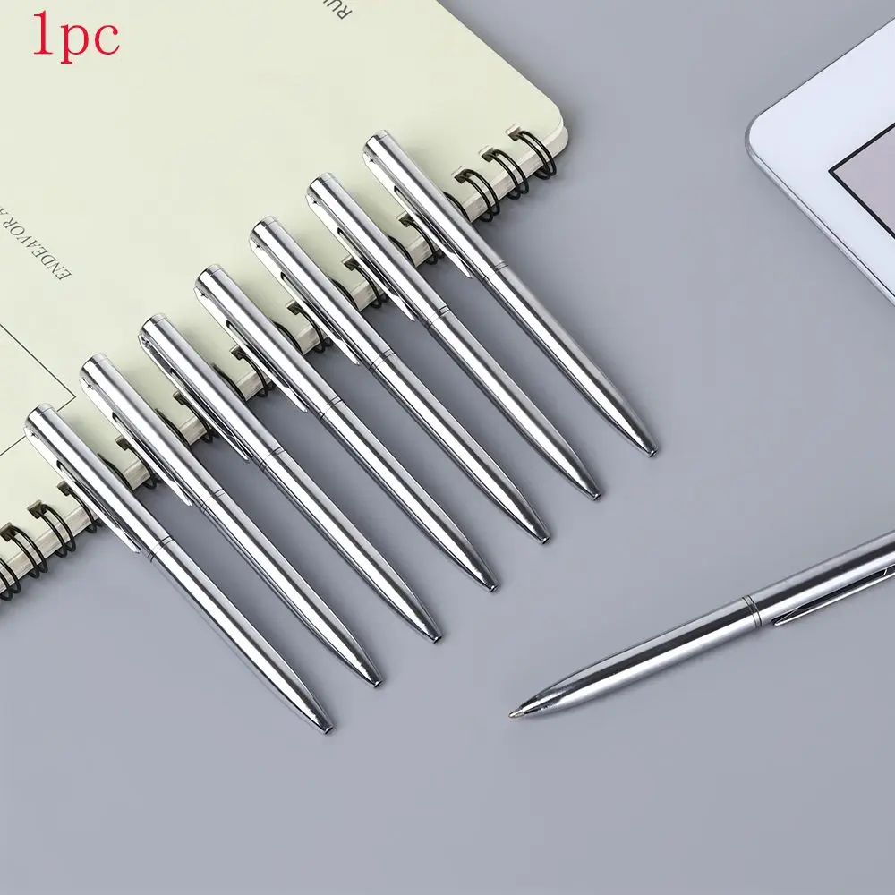 1 PC Mini Portable Waterborne Metal Ballpoint Pen Multiple Color Refills Signature Pen Advertising Pen Office School Supplies