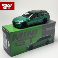 MINIGT 1:64 M3 Competition Touring Isle of Man Green Metallic Alloy Car Model 764