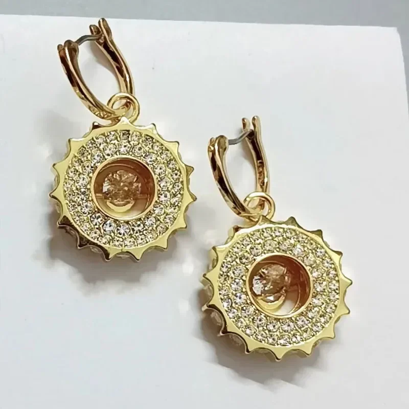 الأصلي 2025 جديد عصري كريستال غرامة مجموعات مجوهرات للنساء روتا الفاخرة القرط سوار قلادة اكسسوارات الحفلات