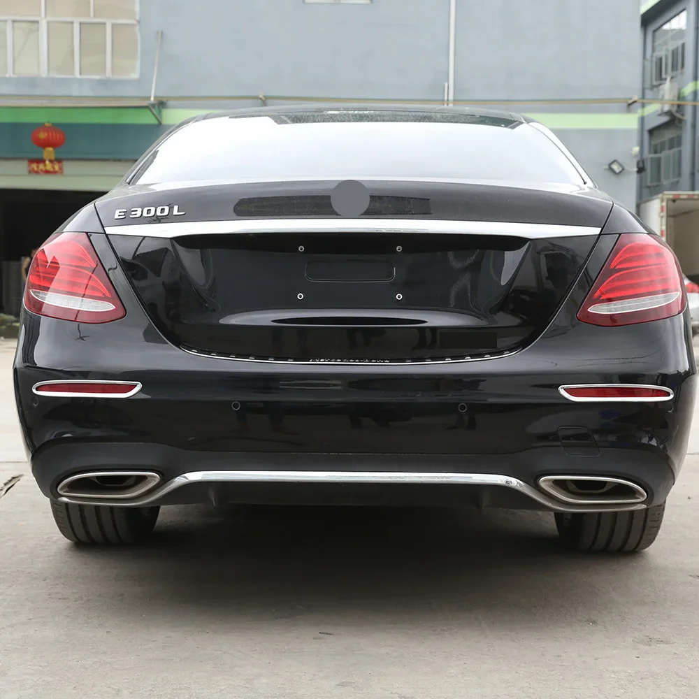 ABS Chrome Car Rear Fog Lamp Light Frame Trim Cover For Mercedes Benz E Class W213 2016-2018 Car Exterior Accessories
