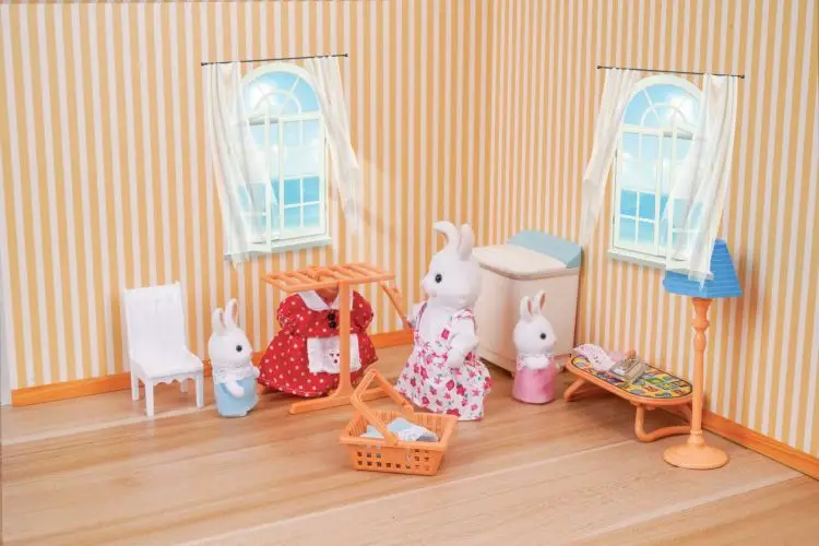 Juguetes familiares del bosque, artículos en miniatura, casa de muñecas, juego de muebles, juguetes para niñas, Escena de tienda, Compatible, Ideas