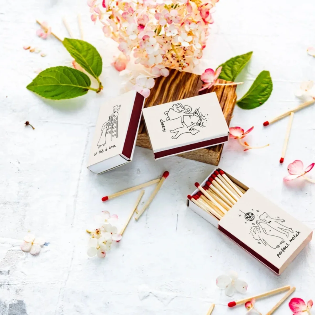 

Custom matchboxes / Custom matchbook art / Sketch / Custom matches / Custom match boxes / Bulk wedding favors / Wedding souvenir
