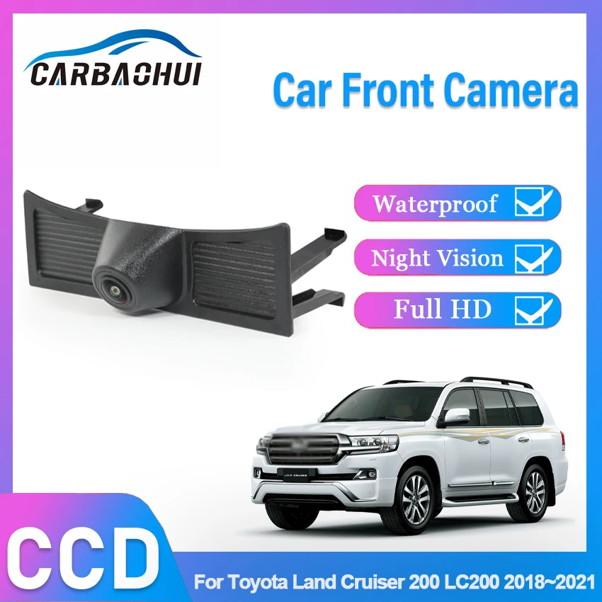 

Car Front View Parking HD CCD Night Vision Positive Waterproof Logo Camera For Toyota Land Cruiser 200 LC200 2018 2019 2020 2021