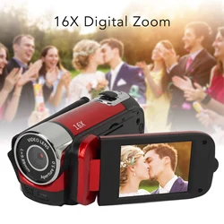 D90 1080P 16MP Digital Camera 2.4 Inch Rotatable Screen Camcorder 16X Zoom HD Video Recorder with Fill Light HD Video Camcorder