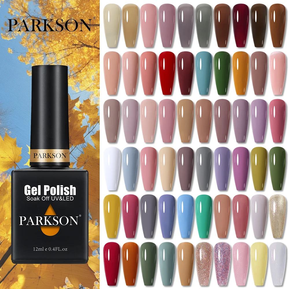 Parkson Nail Gel Polish Long Lasting Autumn Winter Color 12ML Semi Permanent Soak Off UV Gel Hybrid Varnish Nail Art Manicure