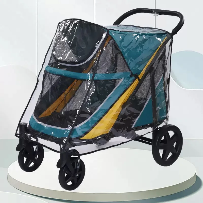 New Portable Weather Pet Stroller Rain Cover Rain Cover （not include pet stroller）