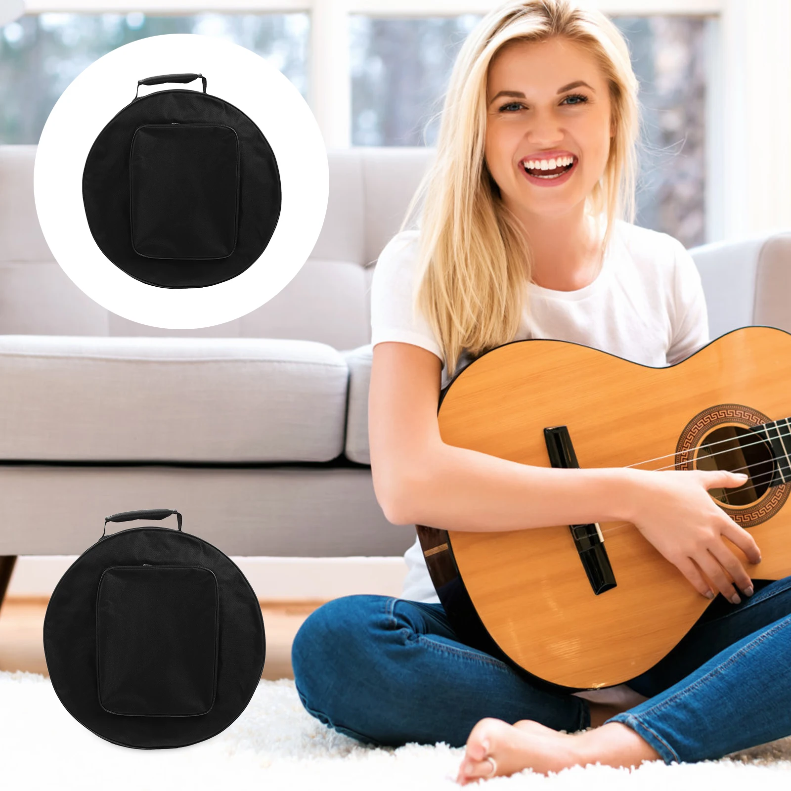 

Snare Drum Carry Bag Oxford Cloth Durable Portable Drumstick Storage Pocket Music Instrument Protection for Drummers