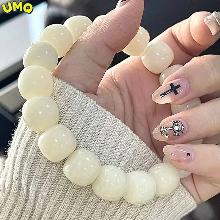 

Original White Jade Bodhi Root Bracelet Female Finger Wrapping Soft Student Literary Play Child Buddha Bead Single Loop Male