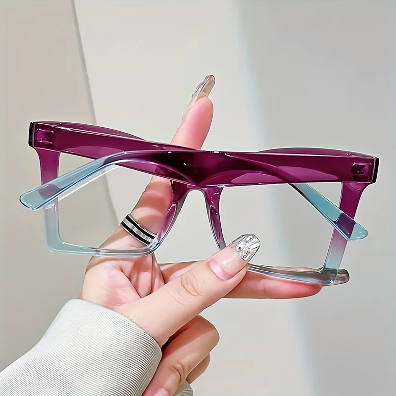 Elegant Full Rim Square Reading Glasses for Women, PC Frame, Clear Les, Magnification  1.0 to  4.0, Fashion Reading Glasses image 5